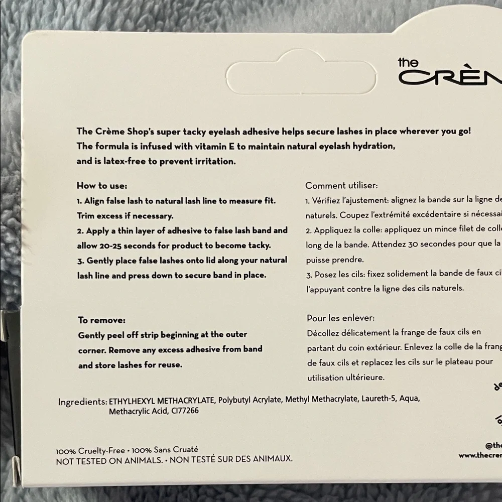 The Crème Shop Eyelash Adhesive - Black